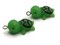 2 19mm Green Turtle Resin Charms Miniature Tortoise Animal Pendants
